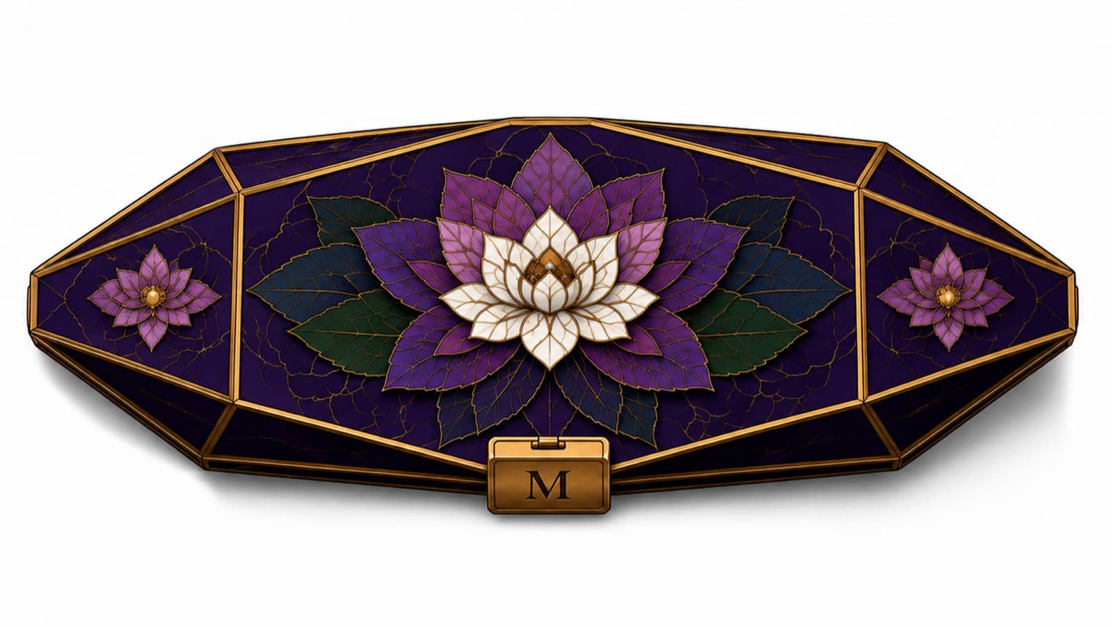Nắp hộp — hoa sen pháp lam — Phác thảo concept